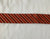 Red & Gold Striped Bias Binding - 25mm WIDE