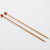 Knitpro Basix Single Point Needles - 25cm Length WOOD
