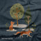 Foxes In the Mountains in Storm - Panel - Cotton Lycra