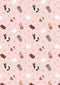 Small Things Rabbits - Pink - Quilting Cotton