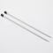 Knitpro Basix Single Point Needles 25cm ALUMINIUM