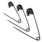 Safety Pins - Assorted Sizes BLACK