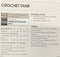 Crochet Tank - Crochet Pattern Leaflet