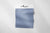Solid Stone Blue Cotton Fleece - 65cm REMNANT