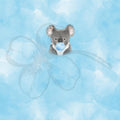Bubble O’ Koala Nappy/Undies Panel - Sky - PUL