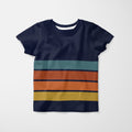 Old School in Navy - Rapport/Border - Bamboo French Terry