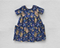 Blossom Party Navy - Cotton Waffle