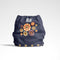 Nappy/underwear panel - Dandelions in Navy - Cotton Lycra