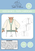 Kids Basics - Papa Cardigan by Tadah Patterns