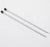 Knitpro Basix Single Point Needles 30cm ALUMINIUM